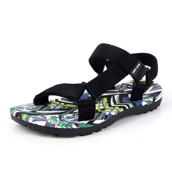 Мъжки летни отворени сандали - цветни модели за ежедневие и плаж 