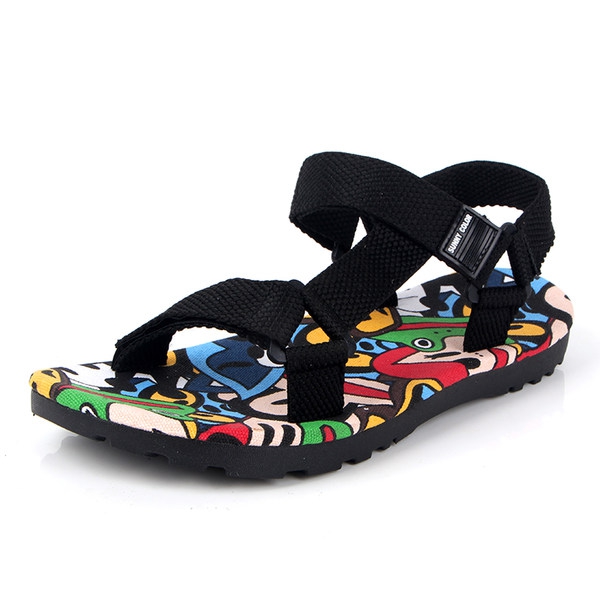 Мъжки летни отворени сандали - цветни модели за ежедневие и плаж 