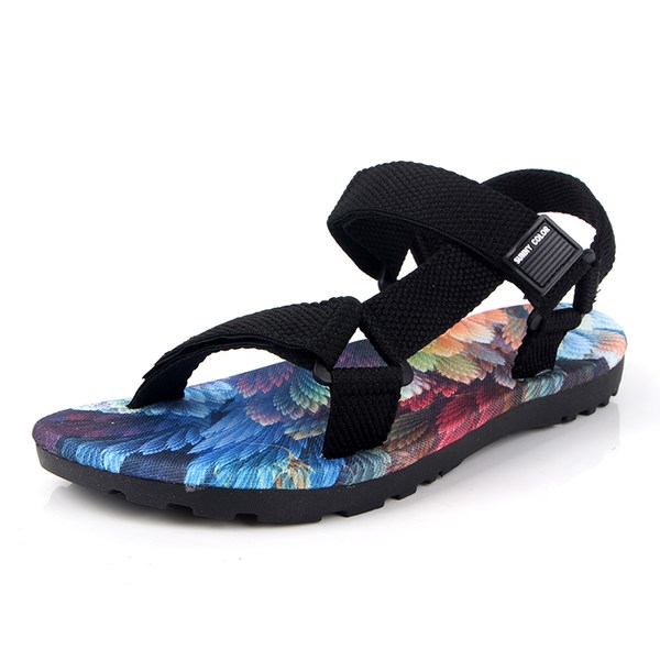 Мъжки летни отворени сандали - цветни модели за ежедневие и плаж 
