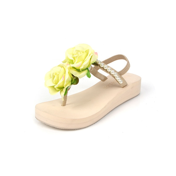 Дамски летни сандали с розички от различни цветове: сини, жъти, червени, лилави и други топ модели за плаж и ежедневие