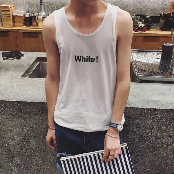 Мъжки памучни потници в бял,черен,червен,зелен и син цвят.