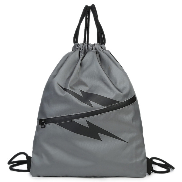 Мъжка раница в сив цвят - светкавица 