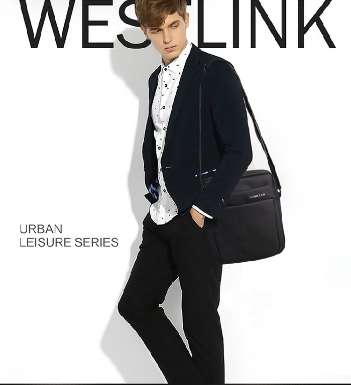 Ανδρική τσάντα σε μαύρο χρώμα Diertar - 1 μοντέλο