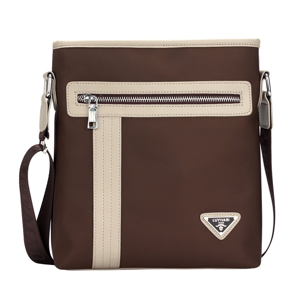 Επαγγελματική ανδρική τσάντα με φερμουάρ με λάβη από τον ώμο - μαύρο, μπλε, καφέ για καθημερινή ζωή και ταξίδια