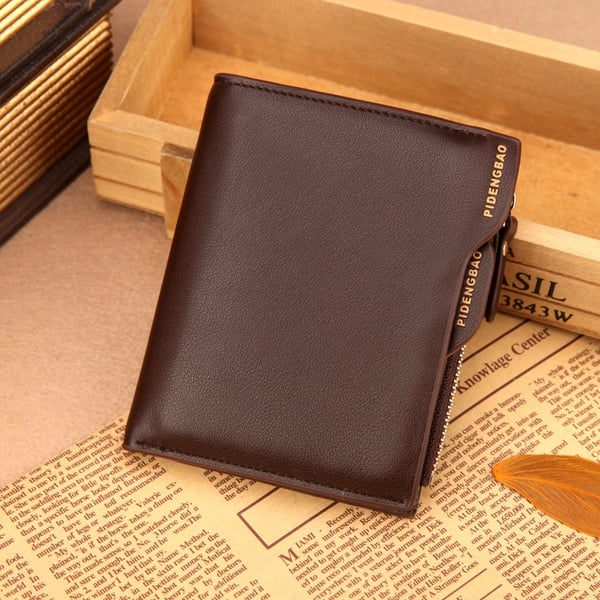 Мъжко портмоне от изкуствена кожа с разпределения 