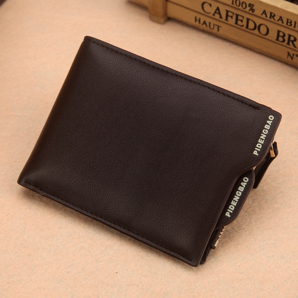 Мъжко портмоне от изкуствена кожа с разпределения 