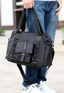 Мъжки чанти в кафяв и черен цвят подходящи за пътуване - 2 модела