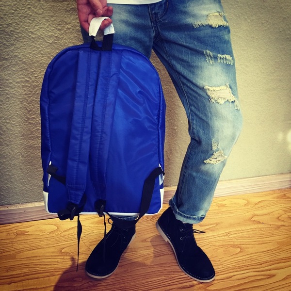 Ανδρικά σακίδια σε μπλε και μαύρο χρώμα - 2 μοντέλα