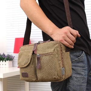 Мултифункционални мъжки чанти изработени от платно - 4 модела 