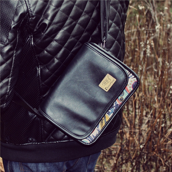 Мъжки кожени и камуфлажни чанти в класически ретро модел - черни и кафяви модели