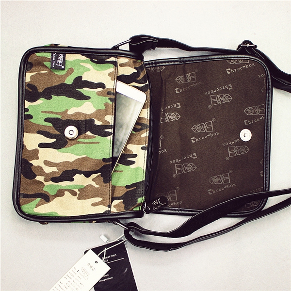 Мъжки кожени и камуфлажни чанти в класически ретро модел - черни и кафяви модели