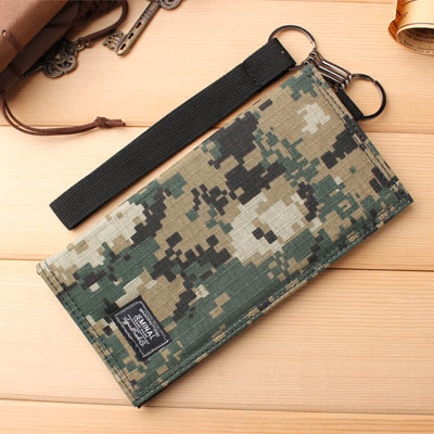 Мъжки платнени камуфлажени пормонета с преградки за документи и джобове