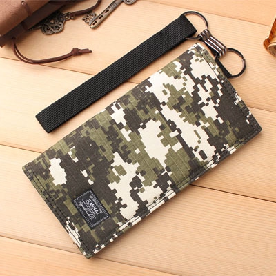 Мъжки платнени камуфлажени пормонета с преградки за документи и джобове