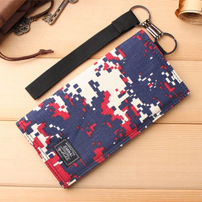 Мъжки платнени камуфлажени пормонета с преградки за документи и джобове