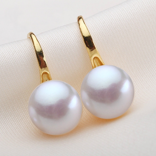 Дамски обеци с перли в сребрист и златист цвят - в 2 модела