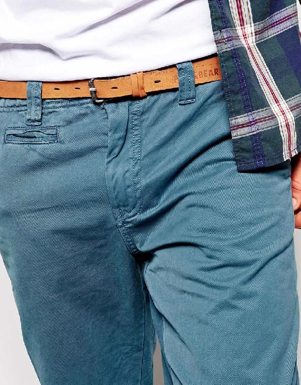  Мъжки Панталони с Колан Pull&Bear