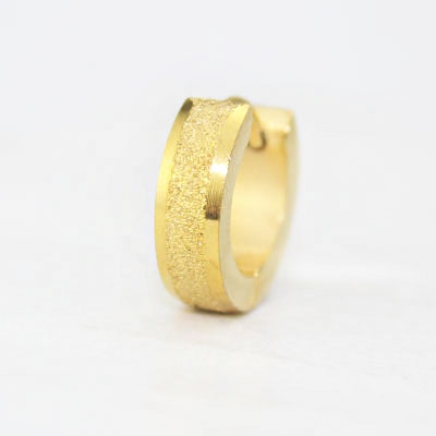 Ανδρικά σκουλαρίκια τύπου δαχτυλίδια με και χωρίς πέτρα 1 κομμάτι - 9 μοντέλα