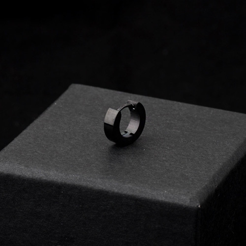 Στερεά ανδρικά σκουλαρίκια από χάλυβα 1 τεμάχιο - 10 μοντέλα