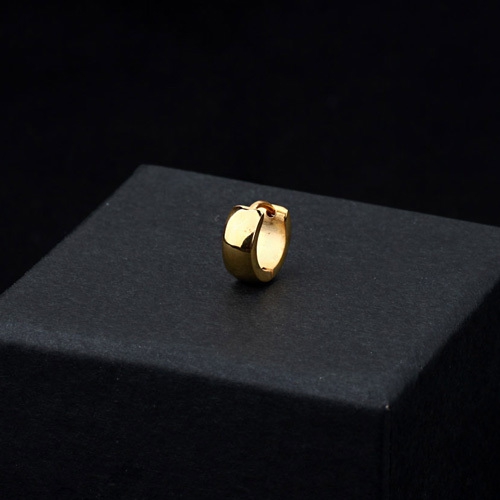 Στερεά ανδρικά σκουλαρίκια από χάλυβα 1 τεμάχιο - 10 μοντέλα