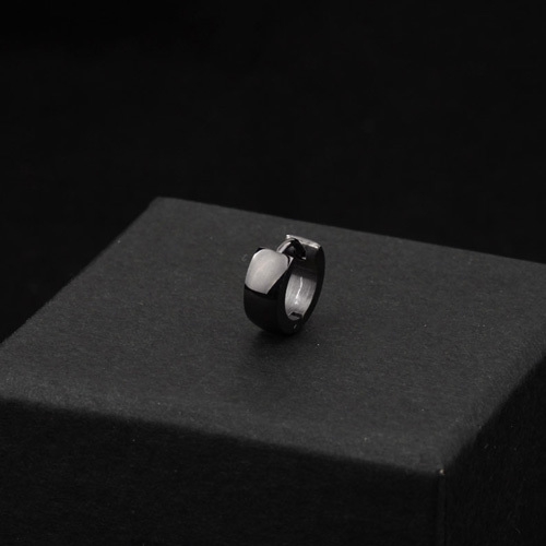 Στερεά ανδρικά σκουλαρίκια από χάλυβα 1 τεμάχιο - 10 μοντέλα