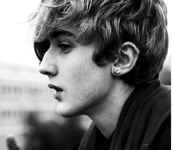 Мъжки обеци с камък 7 мм  - 2 модела 