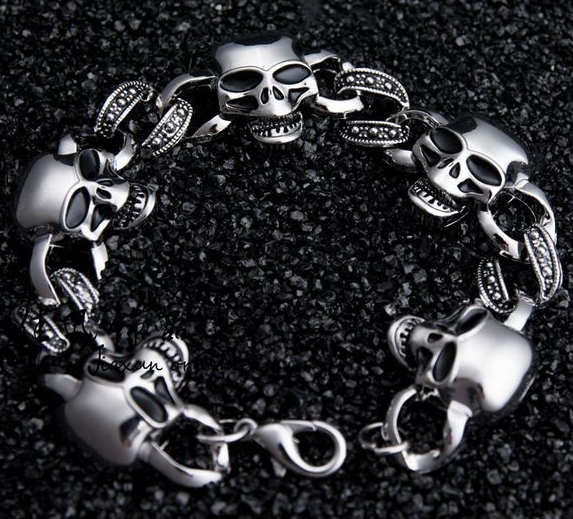 Мъжки гривни със стоманена сплав - няколко модела с дължина: 20 см и ширина: 2 см 