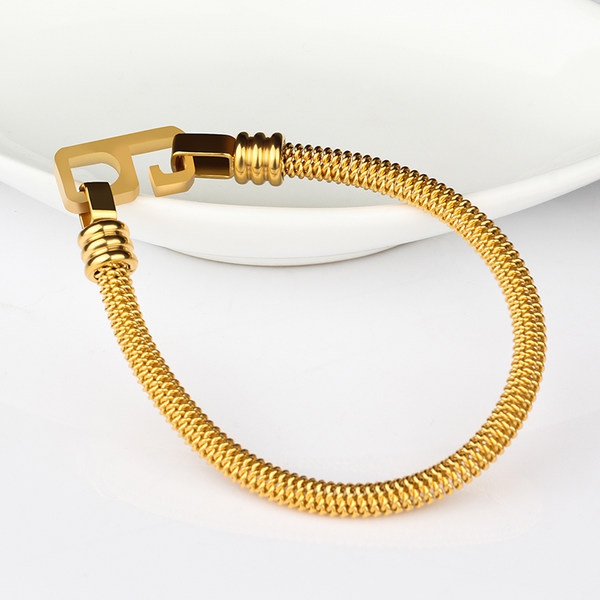 Мъжки гривни със стоманена вплав - черни и златисти с катарама - три модела