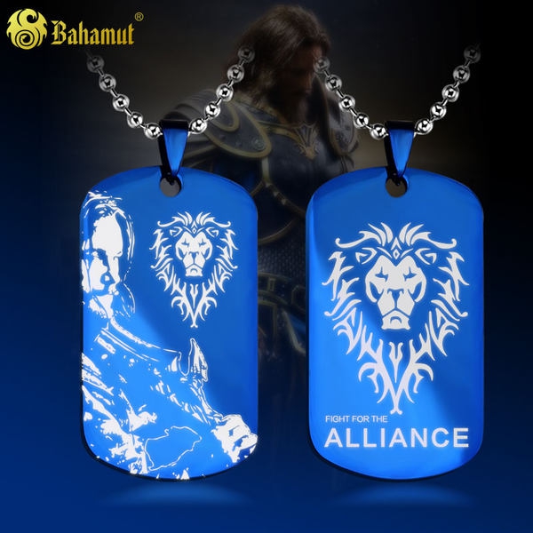 Ανδρικές αλυσίδες σε μπλε, λευκό, χρυσό, κόκκινο και μαύρο χρώμα  - Horde и Alliance