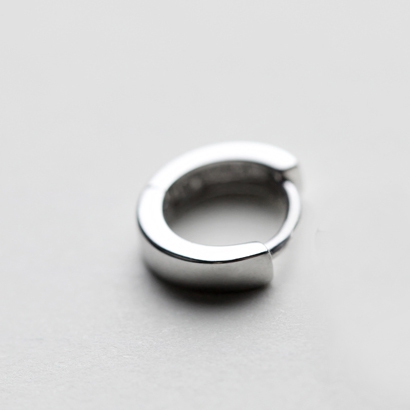 Чифт мъжки  гладки  обеци тип халки 