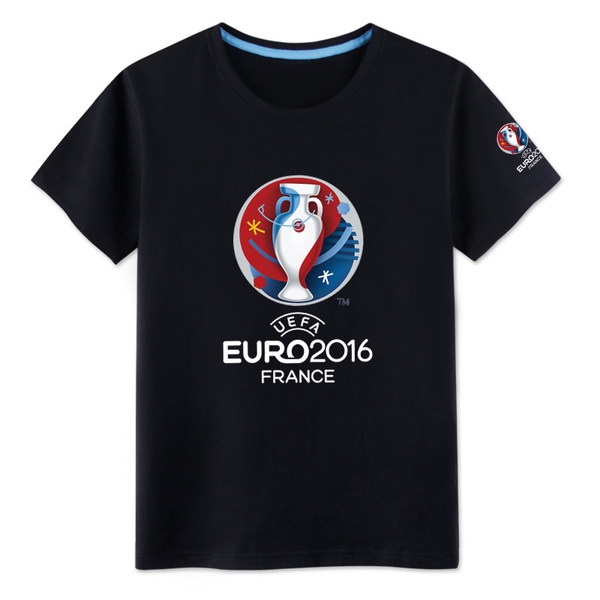 Мъжки футболни фен тениски - Уефа Евро 2016 - Жълти, Червени, Сини с принт и Франция, Белгия и Испания