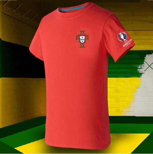 Мъжки футболни фен тениски - Уефа Евро 2016 - Жълти, Червени, Сини с принт и Франция, Белгия и Испания