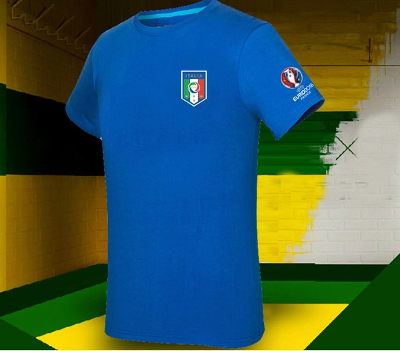 Мъжки футболни фен тениски - Уефа Евро 2016 - Жълти, Червени, Сини с принт и Франция, Белгия и Испания