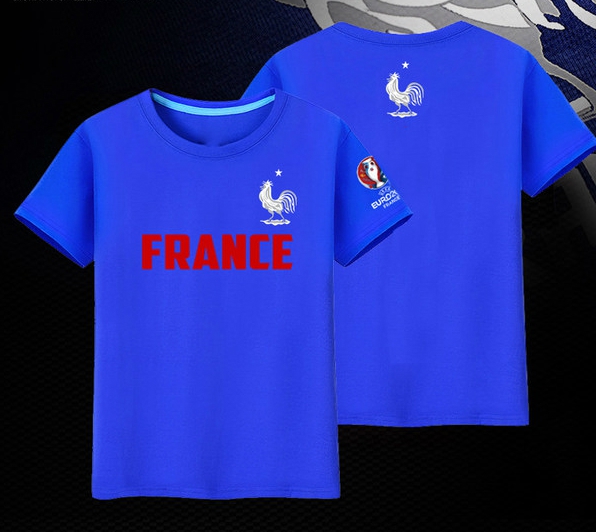 Футболни тениски за най-запалените фенове на Евро 2016 - червени, бели и сини на Белгия, Германия, Франция и Англия