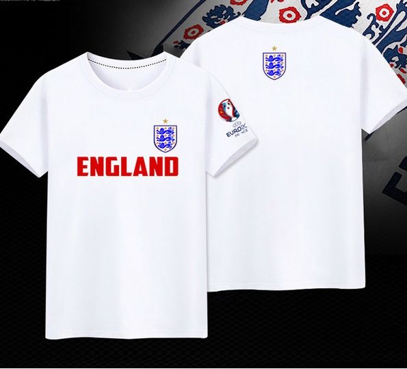 Футболни тениски за най-запалените фенове на Евро 2016 - червени, бели и сини на Белгия, Германия, Франция и Англия