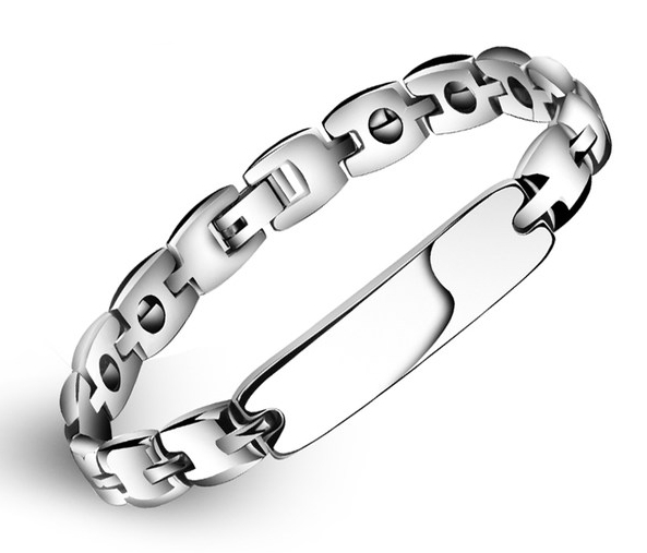 Мъжки гривни от стоманена сплав - сребристи модели