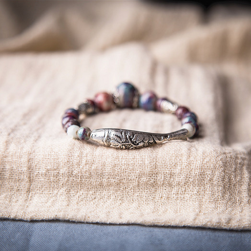 Ανδρικό βραχιόλι με βότσαλα