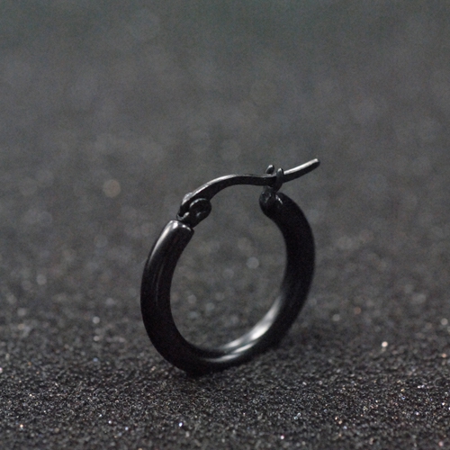 Μαύρα και άσπρα ανδρικά  σκουλαρίκια - 1 κομμάτι