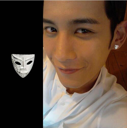 Ασημένια ανδρικά σκουλαρίκια - 1 κομμάτι