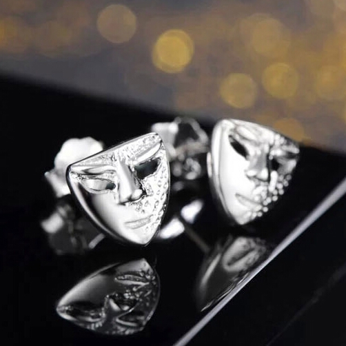 Ασημένια ανδρικά σκουλαρίκια - 1 κομμάτι