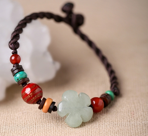 γυναικεία  βραχιόλια με διακοσμητικές χάντρες διαφορετικών χρωμάτων για αστράγαλο και καρπό