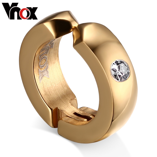 Мъжки обеци в син,златист,сребрист и черен цвят - 1 брой 