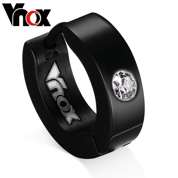 Мъжки обеци в син,златист,сребрист и черен цвят - 1 брой 