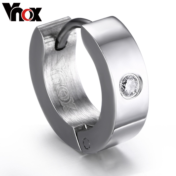 Мъжки обеци в син,златист,сребрист и черен цвят - 1 брой 