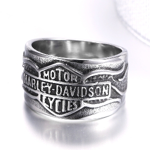 Ανδρικά  δαχτυλίδια από χάλυβα - Harley Davidson