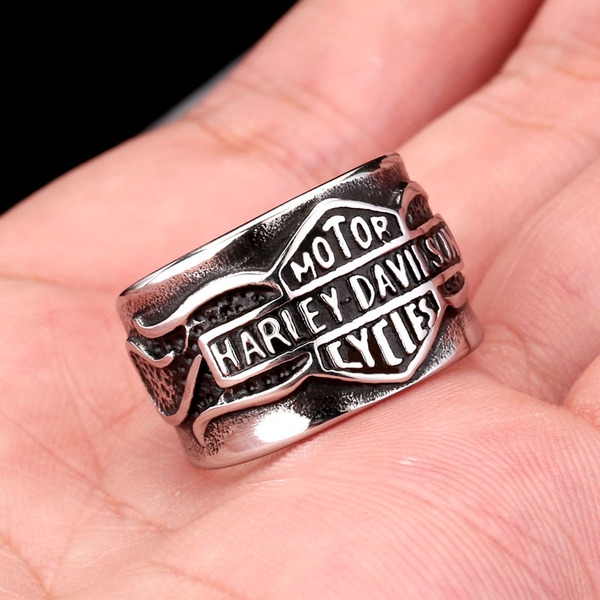 Ανδρικά  δαχτυλίδια από χάλυβα - Harley Davidson