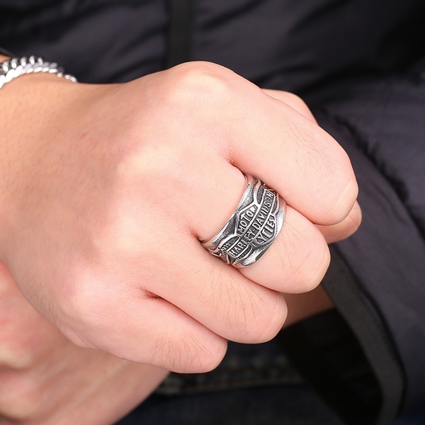 Ανδρικά  δαχτυλίδια από χάλυβα - Harley Davidson