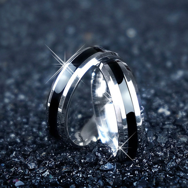Ανδρικά Δαχτυλίδια  χάλυβα  - 6 μεγέθη