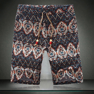 Мъжки къси панталони с флорални мотиви шест модела.