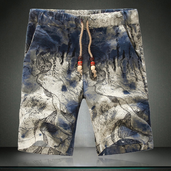 Σορτς αντρικά με φυτικά μοτίβα έξι μοντέλα.