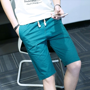 Άντρας βαμβάκι casual παντελόνι Slim-8 χρώματα.